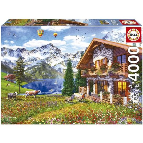 Puzzle paysage et nature - EDUCA - 1000 pièces - Sachet de colle