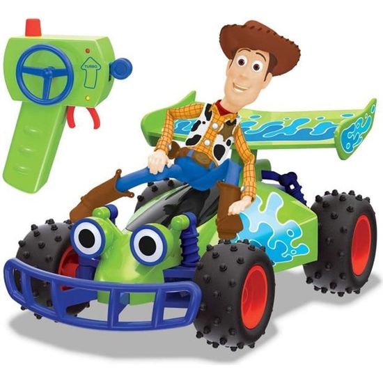 Voiture radiocommandée Woody Toy Story 4 - Smoby Buggy échelle 1/24 avec suspensions et figurine