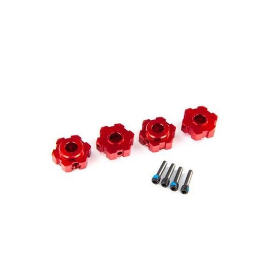 HEXAGONES DE ROUES ALU ANODISES ROUGE - MAXX (X4) - TRAXXAS - Cdiscount ...