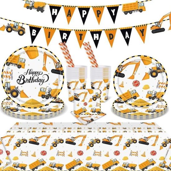 Décoration Anniversaire Vaisselles Pour 25 Invités 127 Pièces