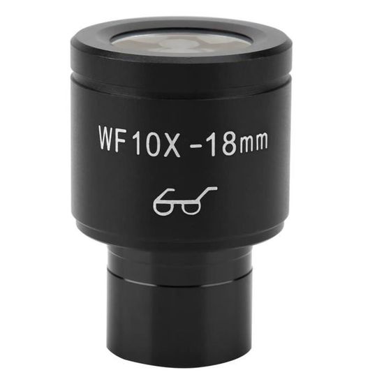 Akozon Oculaire de Microscope pour Microscope wf002-G WF10X / 18mm Oculaire Grand Angle Réglable 23.2mm