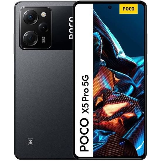 XIAOMI POCO X5 Pro 5G Smartphone 6Go 128Go Noir Snapdragon 778 AMOLED 6,67" DotDisplay 120Hz FHD+ Caméra 108MP Charge 67W 5000mAh