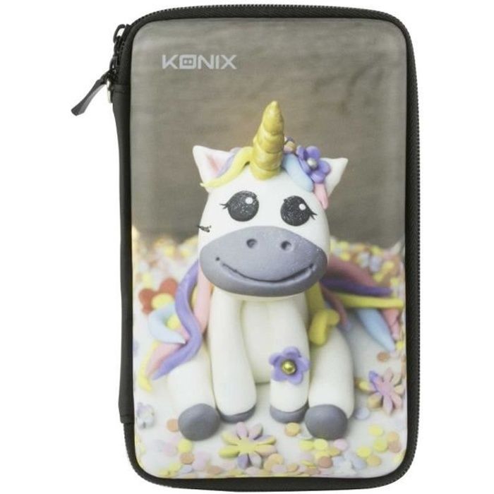 Housse de protection Konix - Licorne pour 2DS-3DS