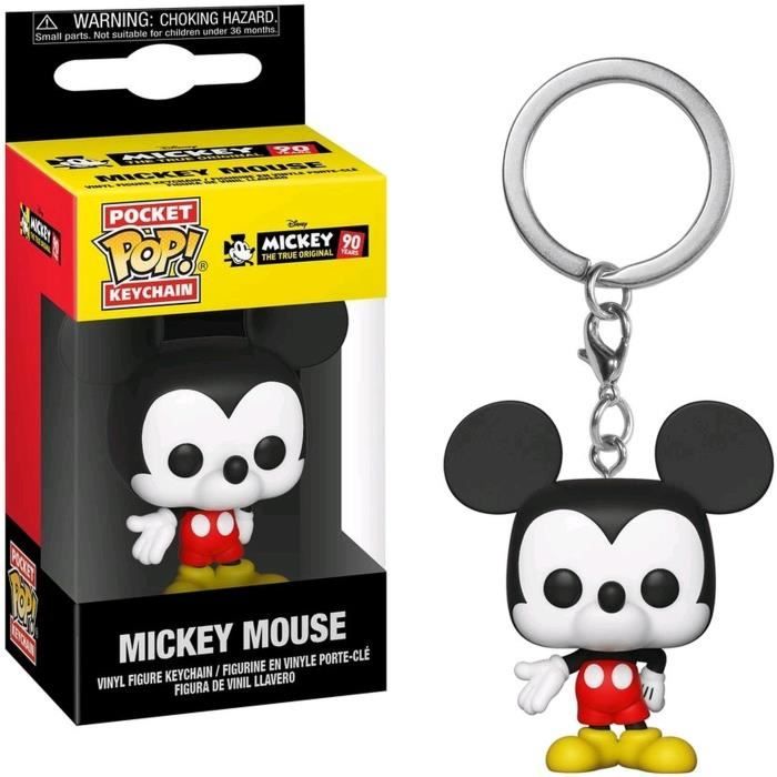 Porte-clé Funko Pocket Pop! Disney: Mickey Mouse 90th Anniversary Mickey  Mouse 90th Anniversary - Cdiscount Bagagerie - Maroquinerie