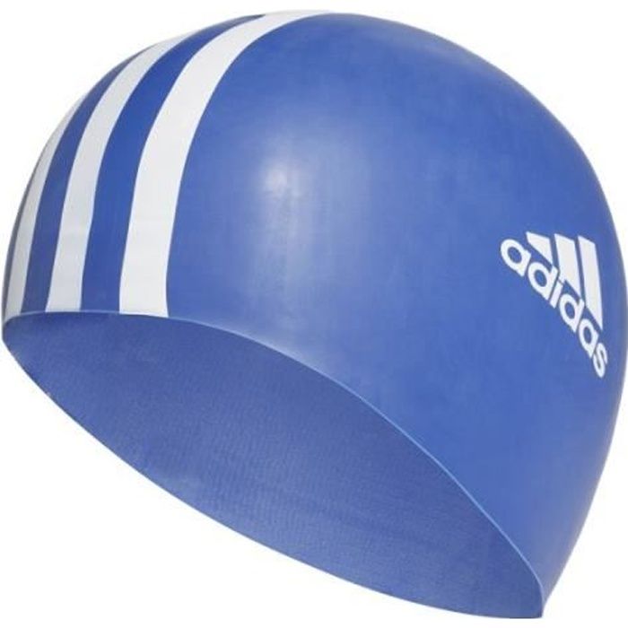 Bonnet de bain bleu homme/femme Adidas silicone