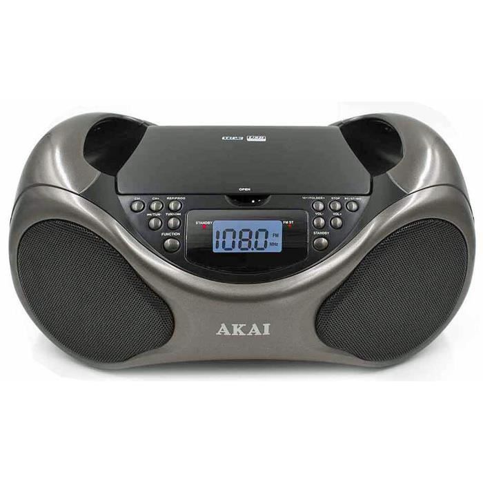 BOOMBOX- LECTEUR CD - USB - RADIO FM - AKAI