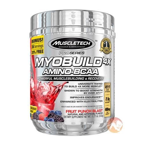 Complément Alimentaire - Muscletech Myobuild 4X 324g Fruit Punch souffle