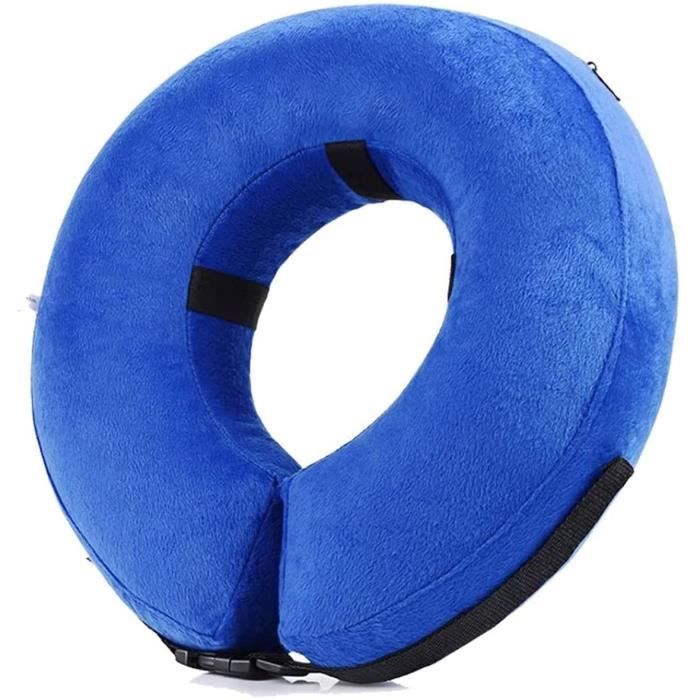 Collerette gonflable souple pour chien - Protection réglable - Pour chiens après une chirurgie ou une blessure - Empêche les chien