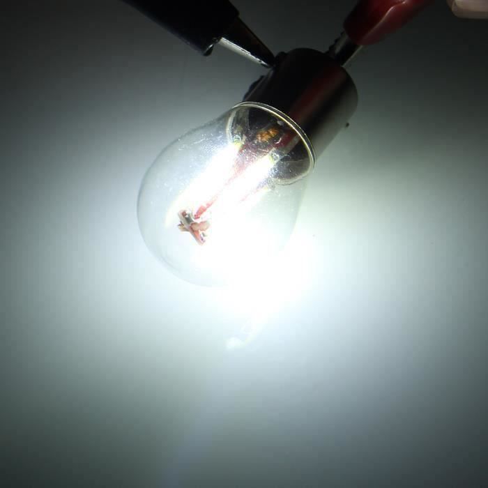 2XLED Ampoule COB Phare à 4 Filaments Voiture 1157 BAY15D 380 21-5W DC12-24V Blanc L11958