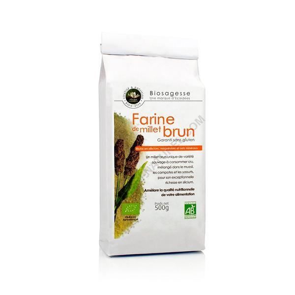 Farine de millet brun BIO - sachet 500 g