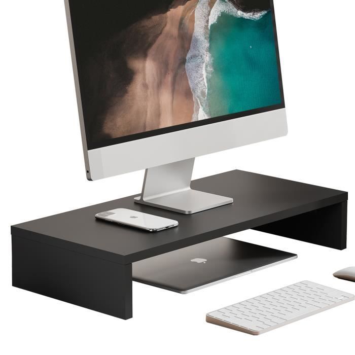 FITUEYES Réhausseur d'Écran en Bois Support d'Écran d'Ordinateur Portable,TV,PC,Moniteur Stand