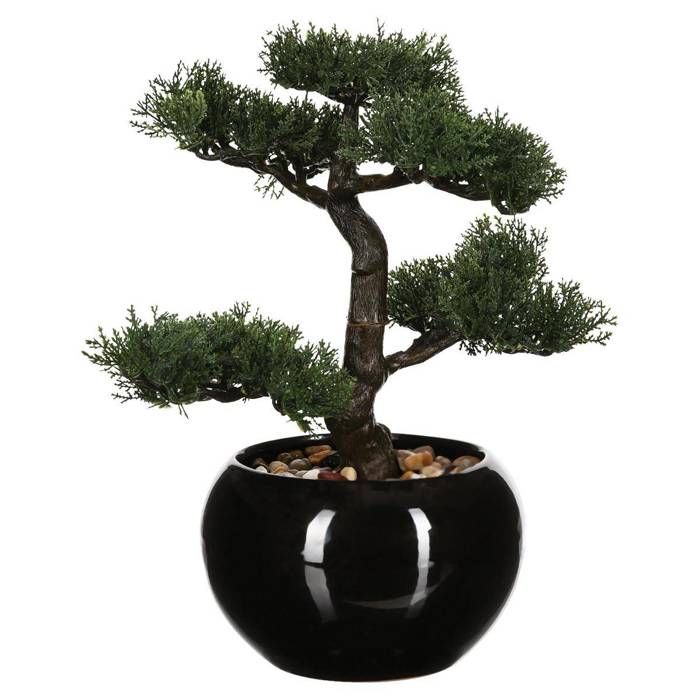 bonsai artificiel pot céramique h.36cm