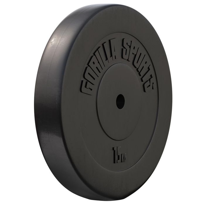 1x disque en plastique 15 kg, Ø 31mm d'alésage