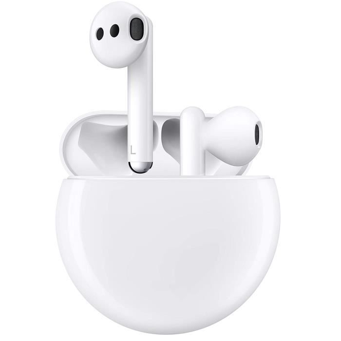 HUAWEI Freebuds 3 Écouteurs sans fil -Boîtier de charge filaire - Blanc