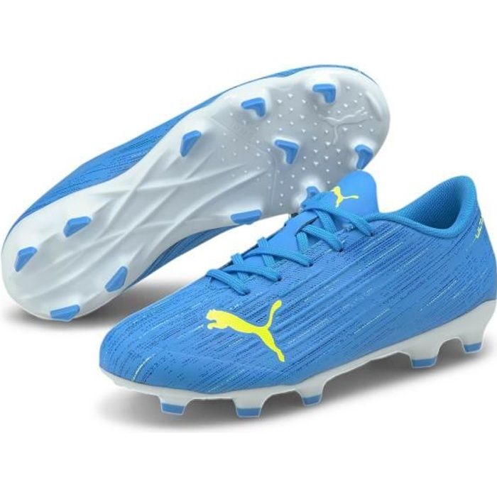 Chaussures de football enfant Puma Ultra 4.2 FG/AG - bleu chiné/jaune - 35,5