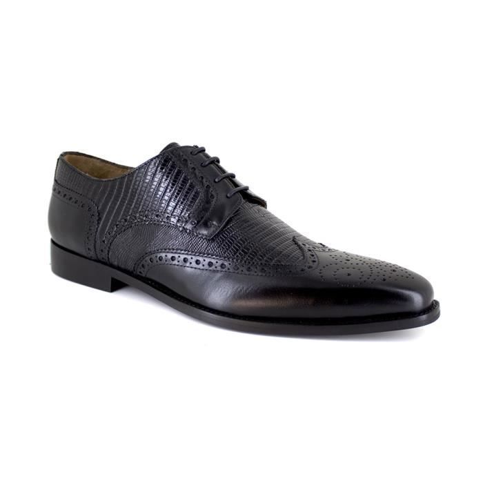 Derby Homme J.Bradford Cuir Noir JB-LEEDS