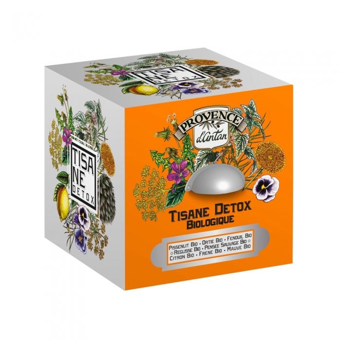 Cube métal Tisane détox bio 24 sachets de 2,5g NEURE Multicolore