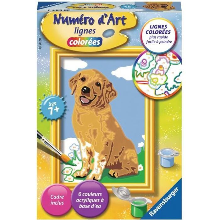 RAVENSBURGER - Numéro d'art mini Joli petit chiot