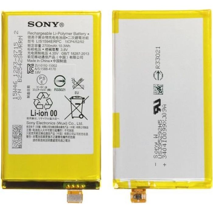Batterie d'origine LIS1594ERPC Pour Sony Xperia Z5 Compact