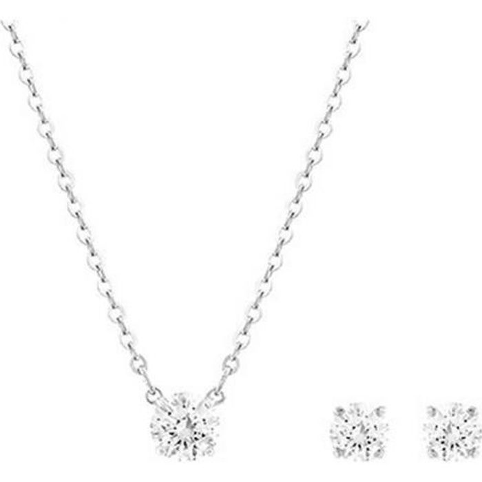Parure Swarovski Attract - taille 38 - Plaqué rhodium