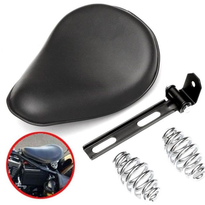 Moto 3'' SOLO Support Selle Siège + Ressort Pour Harley Chopper Bobber Custom