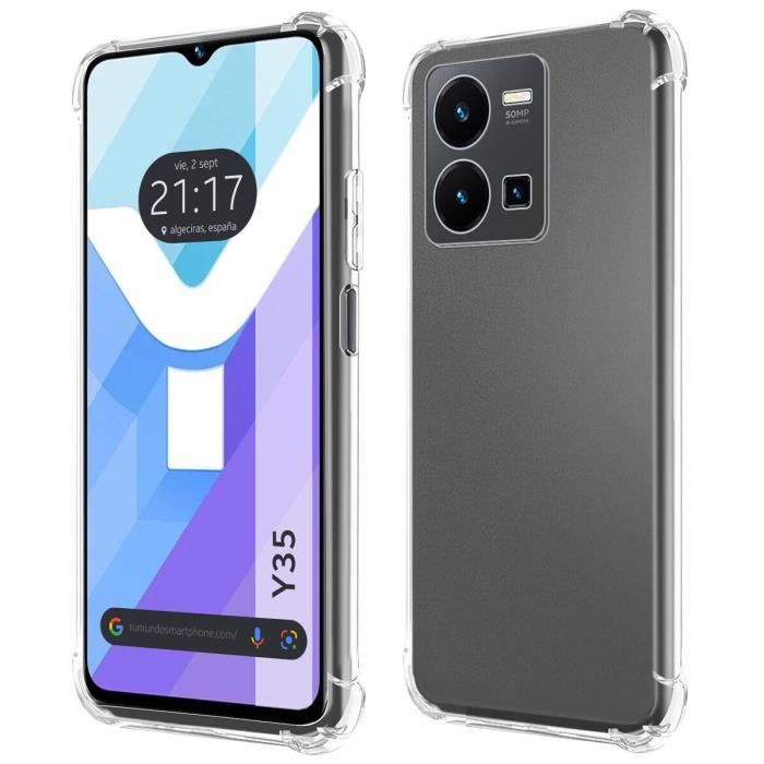Coque Vivo Y35 - Housse Etui TPU Silicone Anti-choc Transparent
