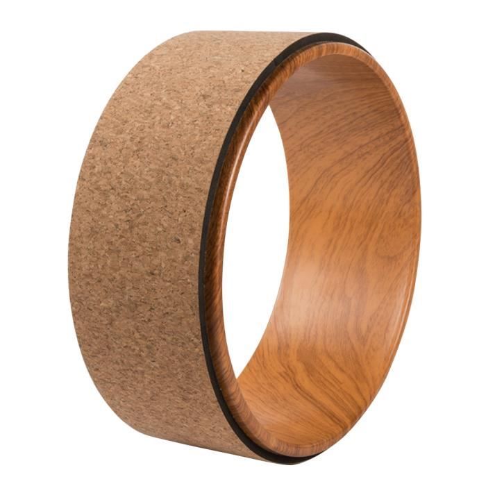 Natural Cork Yoga Wheel Soft Assist Massage Back Bend Art Pilates Circle Roller TAPIS TAPIS DE SOL - TAPIS DE GYM - TAPIS DE YOGA