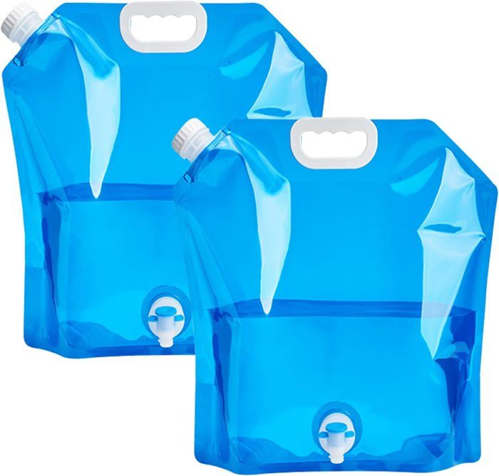 Lot De 8 Bidons D'Eau Pliable 10L MIVIDE - Réservoir Eau Camping Randonnée Barbecue