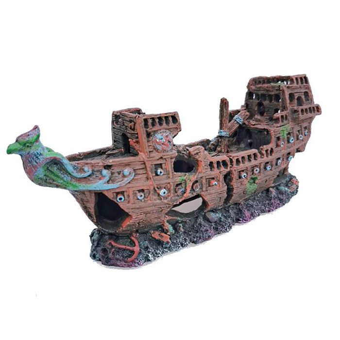Meilleurs prix pour Décorations de bateau pirate pour aquarium – Épave en résine