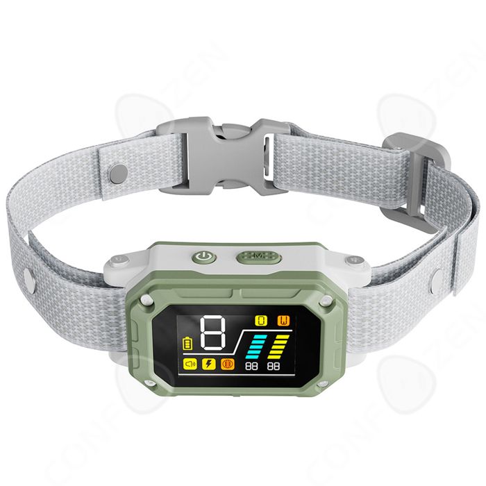Comparer les prix de Collier anti aboiement chien réglable intelligent IPX7 étanche avec écran couleur dispositif anti-aboiements portable rechargeable