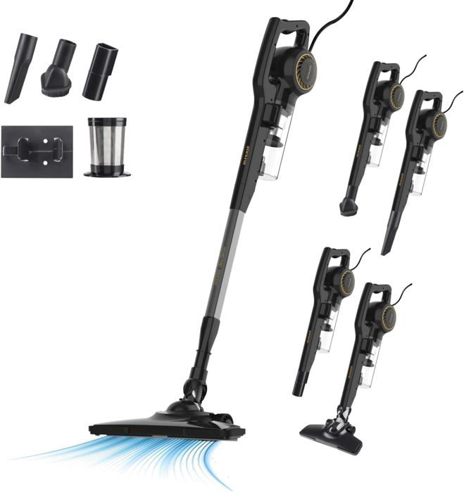 Homeland Endless - Aspirateur Balai 3 En 1 600W Aspirateur À Main Et Aspirateur À Lance Câble De 6M Aspirateur Cyclone Adapt - Lampesecoenergie