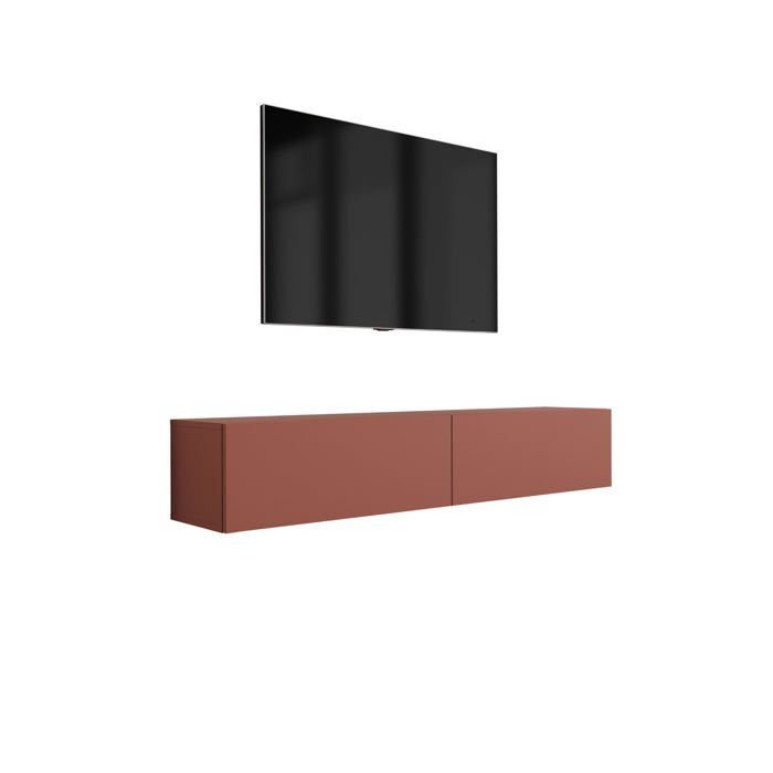 Meuble TV : Rouge Brique 170 x 32 x 34 cm