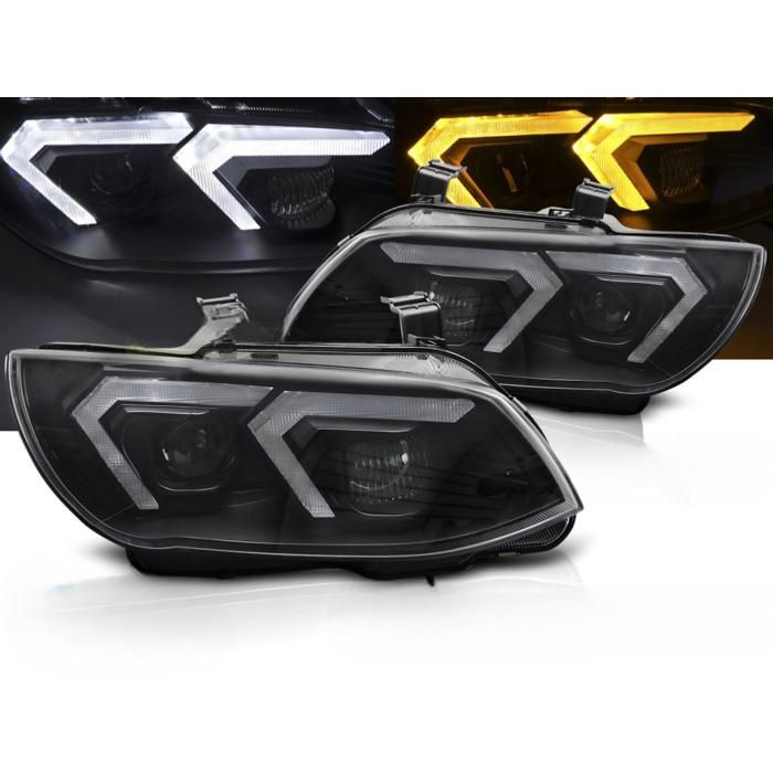Paire de feux phares BMW serie 3 E92 / E93 de 2010 a 2013 Xenon LED DRL Noir-42058452
