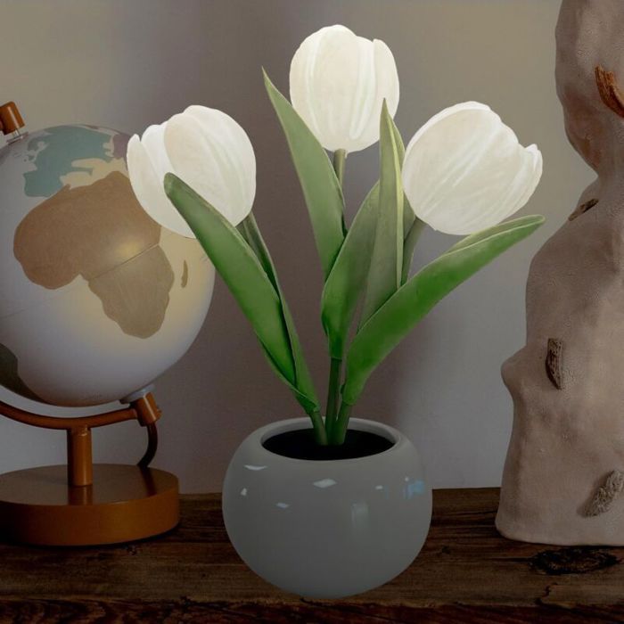 Lampe de Table - YYV - Tulipe - LED - Céramique - Décoration Intérieure