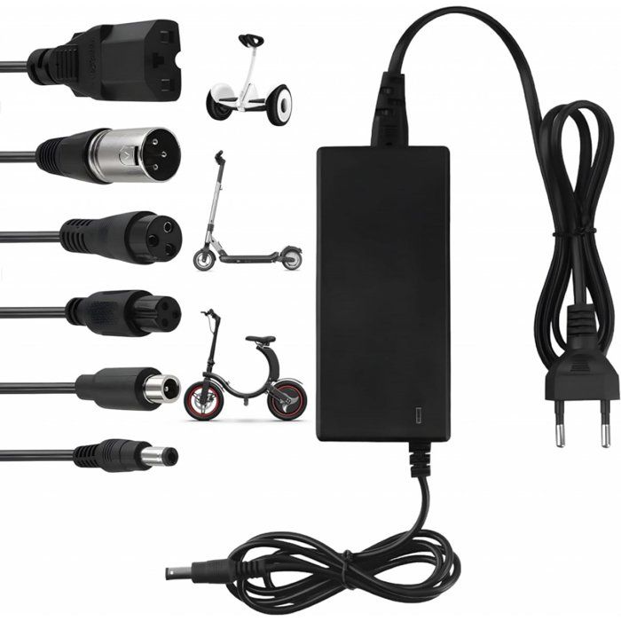 Chargeur 54.6V 2A pour Trottinette Xiaomi 4 Pro Plus, 4 Pro Max et Nin