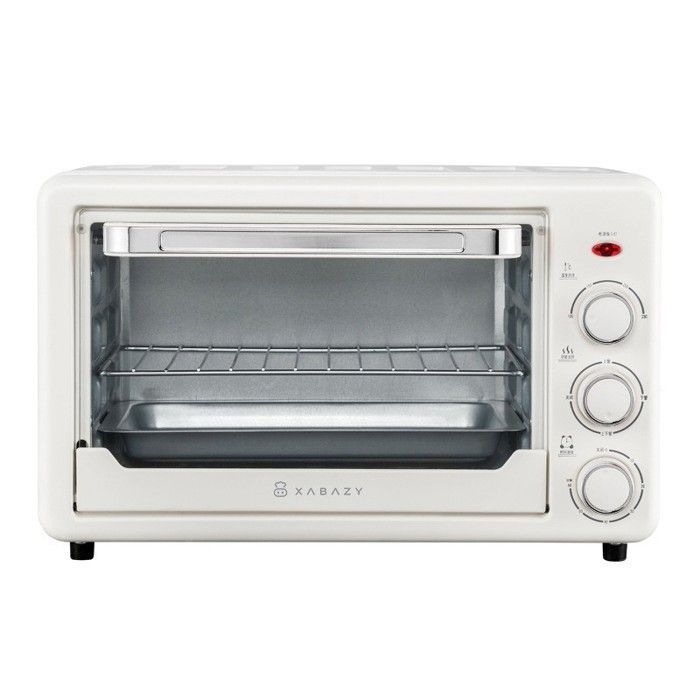 Mini four électrique 22L avec poêle et grille minuterie 60min 1000W four à pizza 120-250°C pour familles fêtes