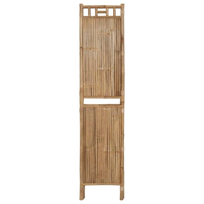Cloison de séparation bambou - WIENS - 3 panneaux - 120x180 cm - Brun - Artisanal - Pliable - Facile à nettoyer