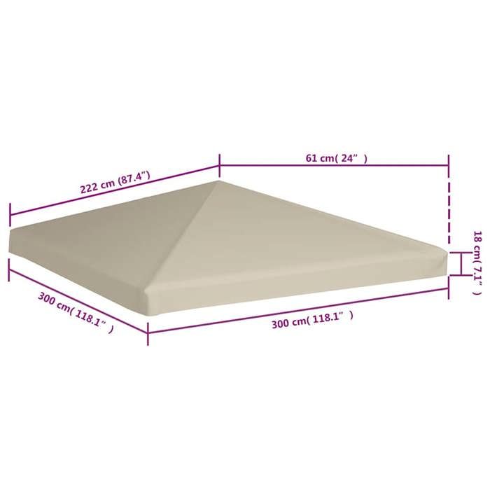 Elégant Bâches de Barnum Imperméable Beige - Toile belvédère Couverture
