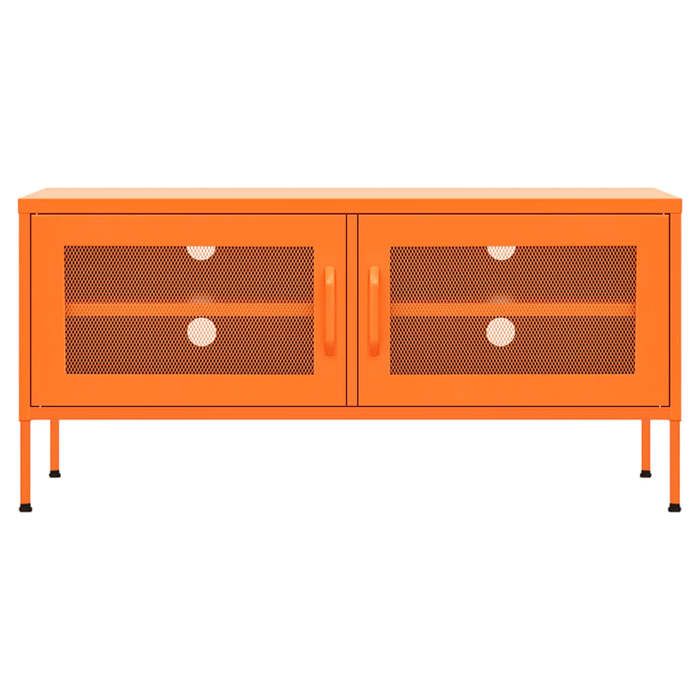 (143519) Orange Meuble Télé- Meuble TV - Orange 105x35x50 cm Acier - pour salon kjd51392218862