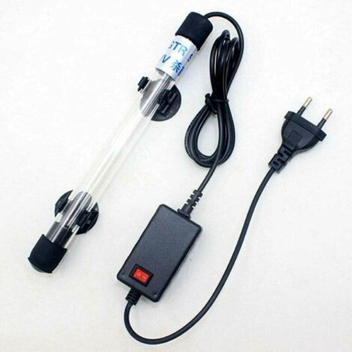 Lampe stérilisateur UV submersible 13 W – Taux de transmission UV 95% – Tube en quartz durable – Ventouses puissantes pour fixation Lampe stérilisateur UV submersible 13 W – Taux de transmission UV 95% – Tube en quartz durable – Ventouses puissantes pour fixation