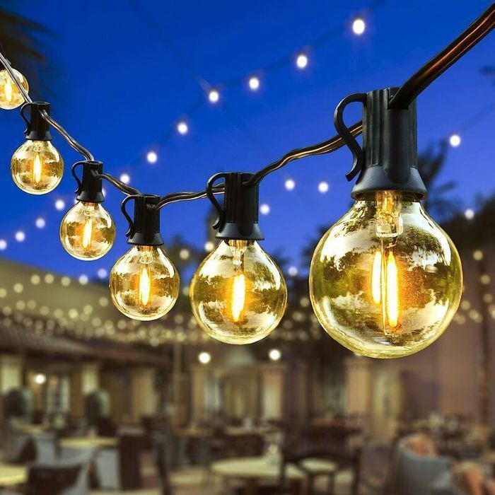 Guirlande Guinguette Extérieure 7.6 Mètres avec 25+1 Ampoule LED Guirlande Guinguette Exterieur Intérieur étanche Blanc Chaud