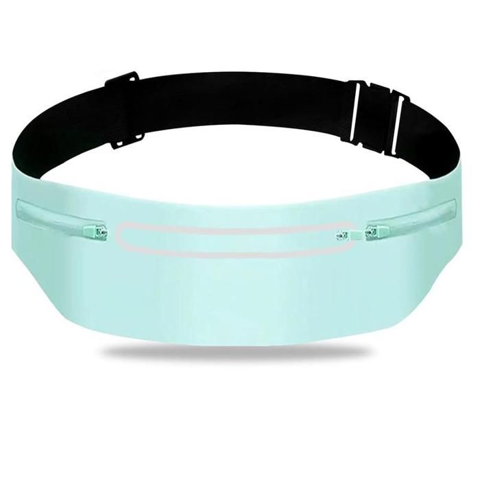 Ceinture de course fine sac de sport sacoche de taille avec support pour téléphone idéale pour la marche le vélo le camping et