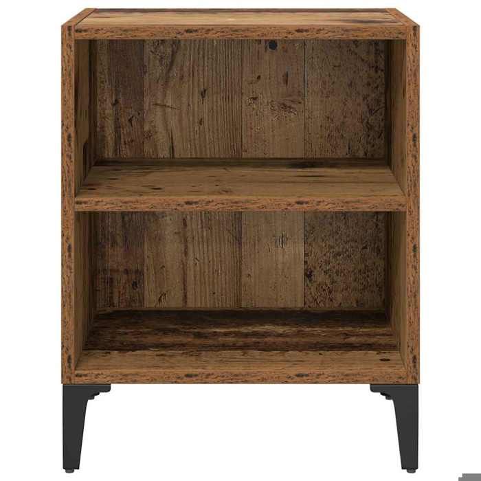 Cabinet de Lit Moderne Marron Table de chevet/nuit avec rangement Bois ancien 40x30x50 cm Bois dingénierie CC4458