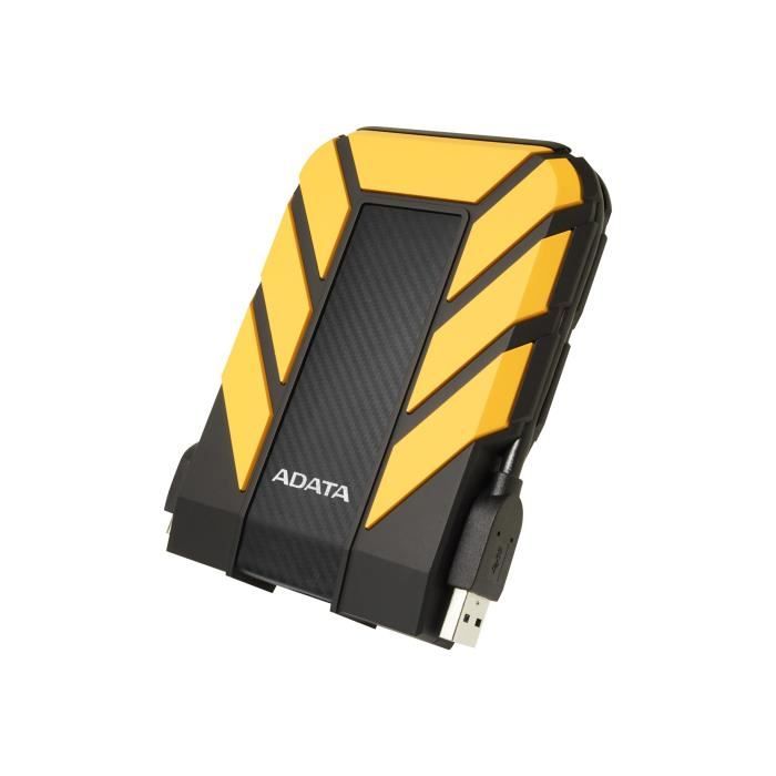 Disque dur externe ADATA HD710P 2 To – USB 3.1 – Jaune