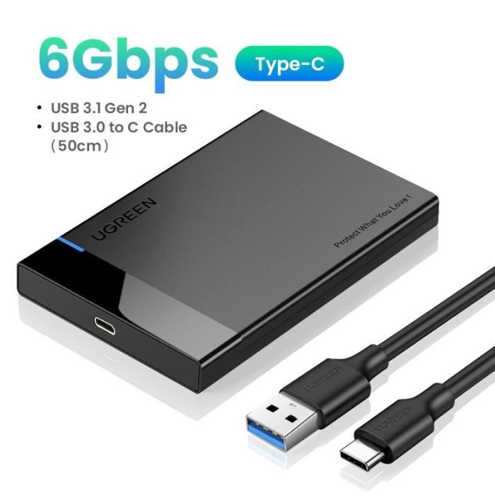 Modèle USB-C 3.1-Modèle USB C 3.1Modèle USB C 3.1-UGREEN HDD Cas 2.5 ...