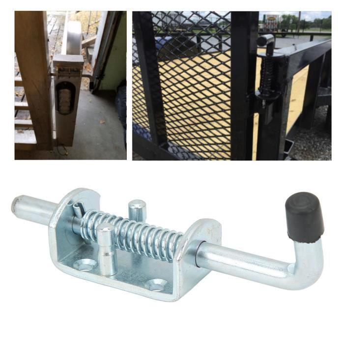 Serrure à Bille à Ressort En Alliage De Zinc Pour Haut De Porte - Finition Argent