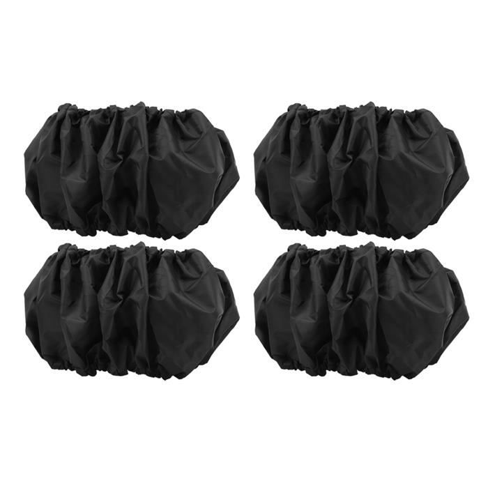 Lot De 4 Housses De Roue Poussette - Protection Bébé Oxford Imperméable Grande Et Petite Taille
