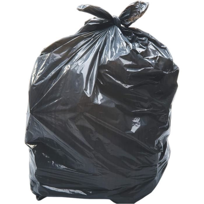 Sacs Poubelles Noirs 110L-45 Microns BD Renforcés (1 Rouleau) - Au Quotidien