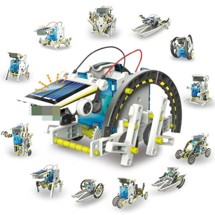 CONSTRUIRE POUR CONSTRUIRE Un robot pour l'énergie solaire 13 en 1, Kit de b