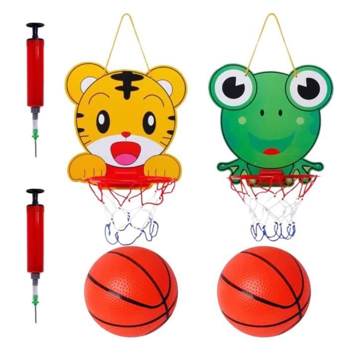 Mini Panier de Basket - Enfant - Réglable en Hauteur - 2 Ballons Inclus - Facile à Installer - Portable